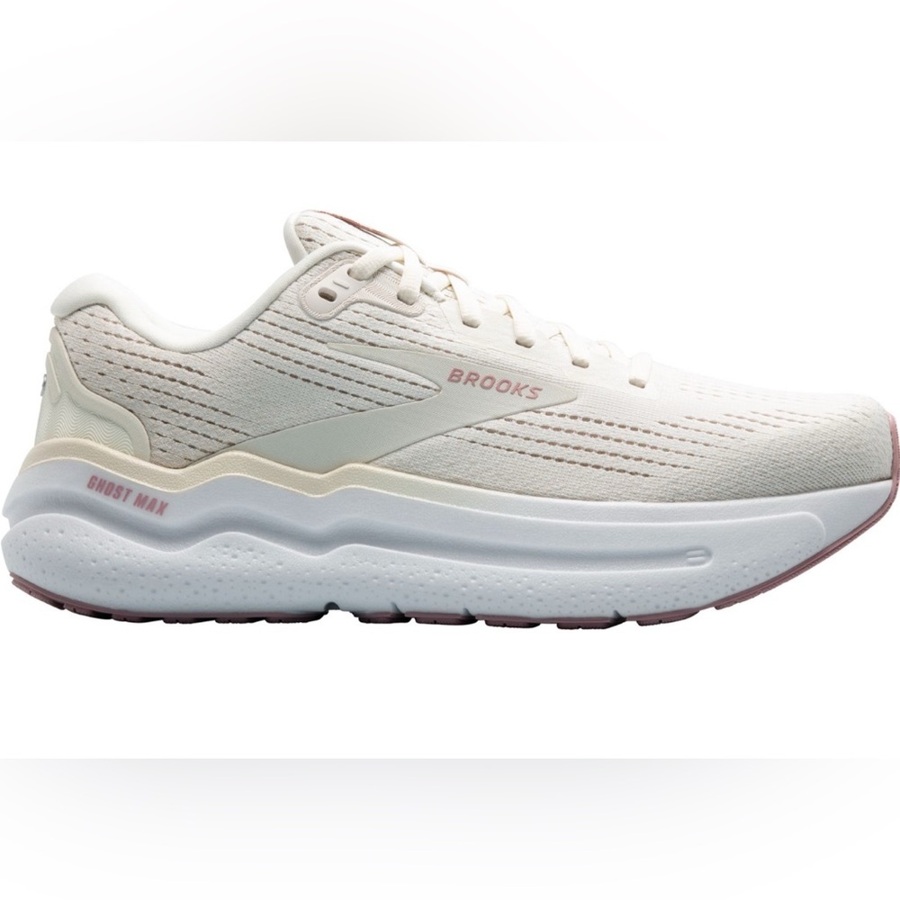 Brooks Women's Ghost Max 2 Running Sneakers Ivory Coconut Milk Zephyr Size 11 - Picture 1 of 7